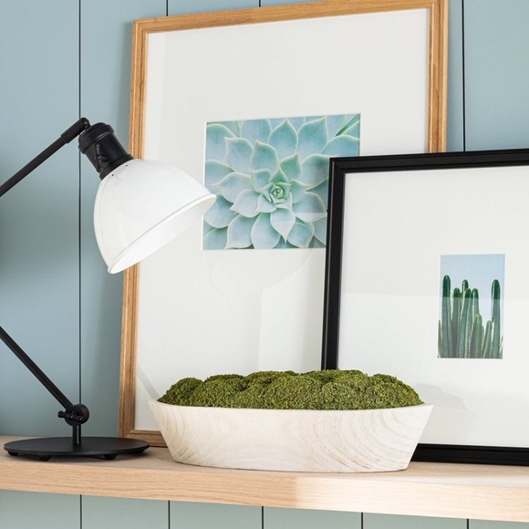 Artificial Moss Wood Plant Arrangement - Threshold - Picture 2 of 6